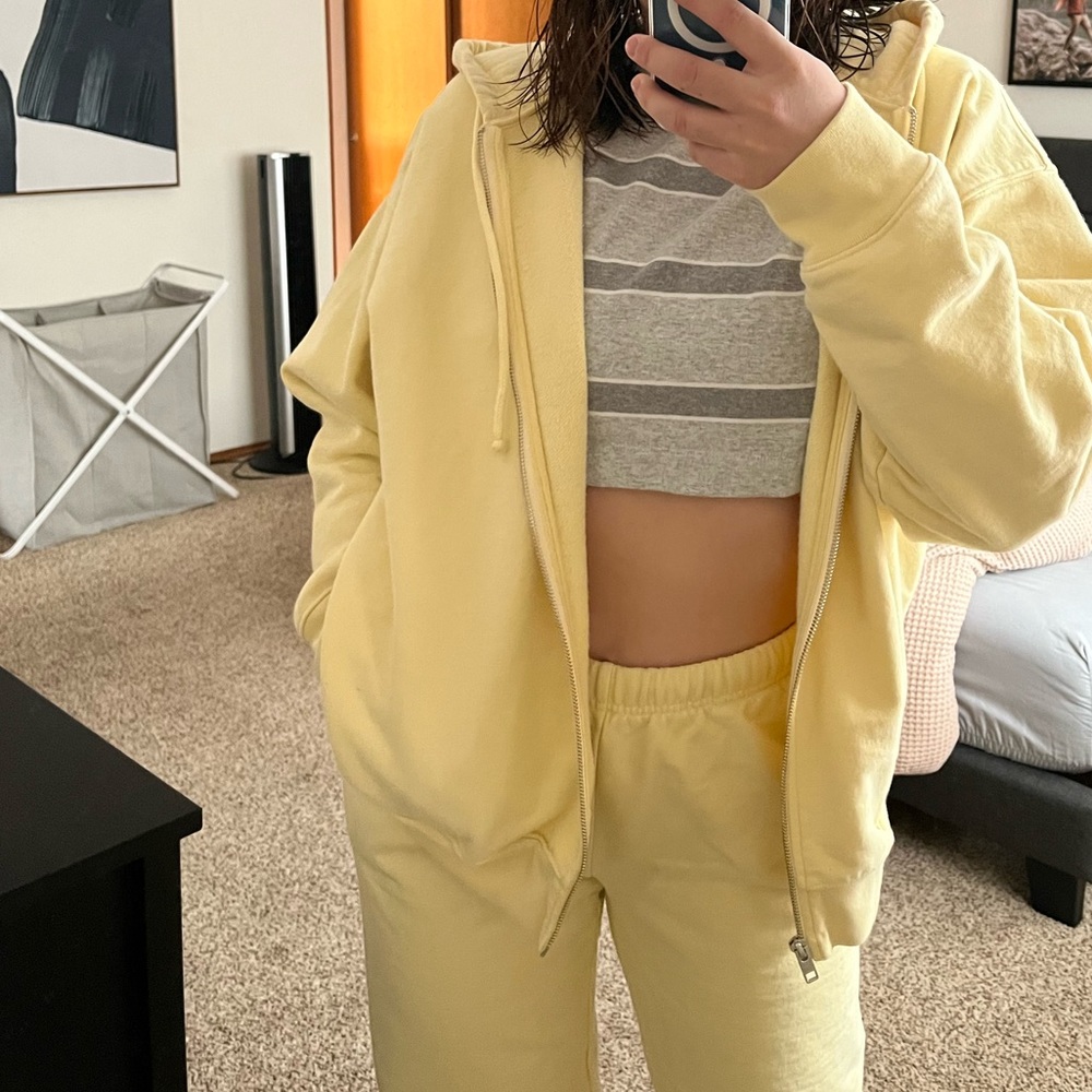 Aritzia TNA ZIP-UP oversized hoodie